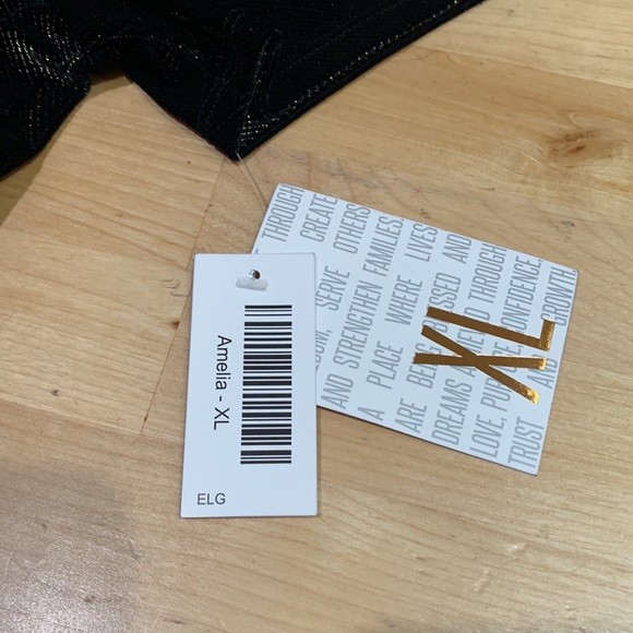 LuLaRoe Elegant Amelia dress.  XL.  Velvet feel with gold sparkle thread.  NWT. - Picture 6 of 7